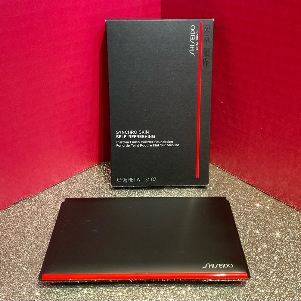 SHISEIDO Synchro powder foundation- OAK #340